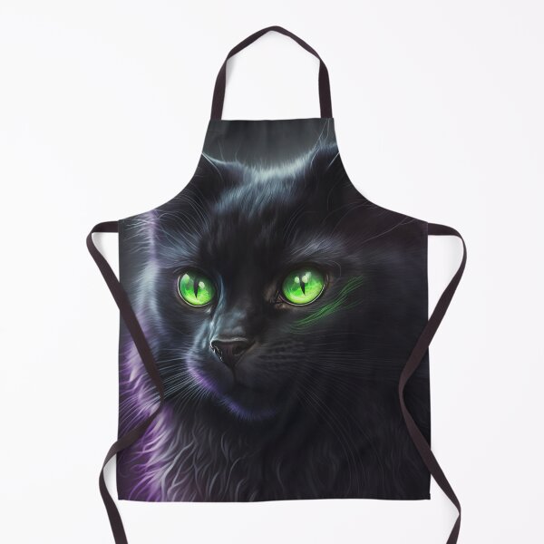 Item preview, Black cat, Illustration of adorable kitten with nice fur and funny face expressions created with Generative AI technology designed and sold by outsiderzone.