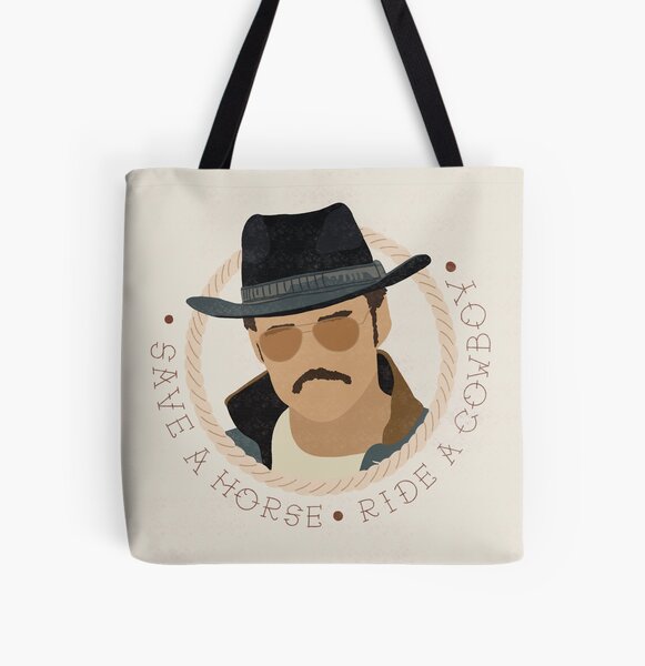 Pedro Pascal Agent Whiskey Cowboy Pink Tote Bag 100% Cotton