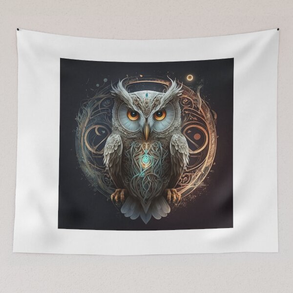 Item preview, Wise pensive dark owl designed and sold by XCentric00.