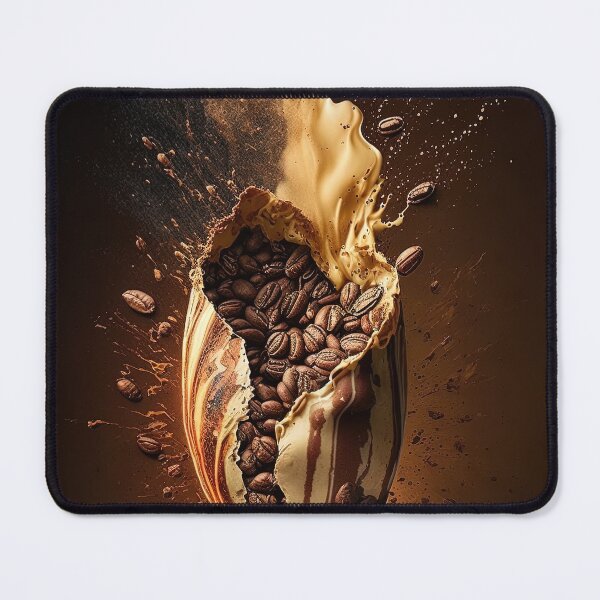 Item preview, Coffee splash artwork - lighting and splash wallart, printart, canvas and poster 05 designed and sold by jetaiart.