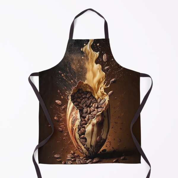 Item preview, Coffee splash artwork - lighting and splash wallart, printart, canvas and poster 05 designed and sold by jetaiart.