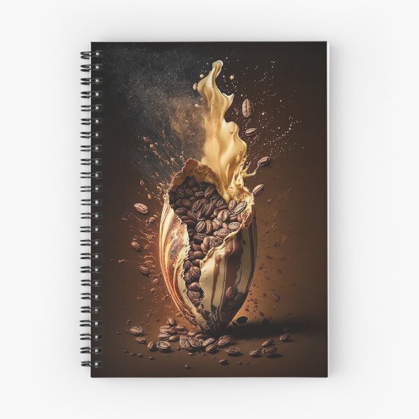 Item preview, Coffee splash artwork - lighting and splash wallart, printart, canvas and poster 05 designed and sold by jetaiart.