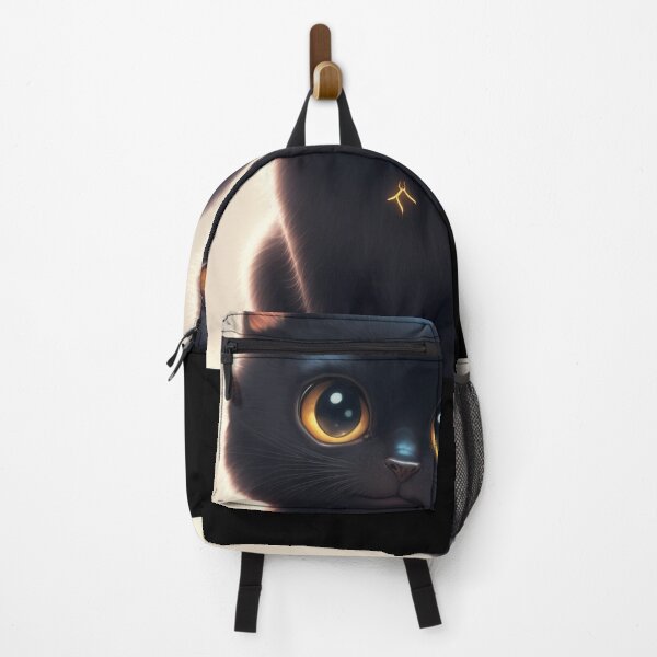 Item preview, Black cat, Illustration of adorable kitten with nice fur and funny face expressions created with Generative AI technology designed and sold by outsiderzone.
