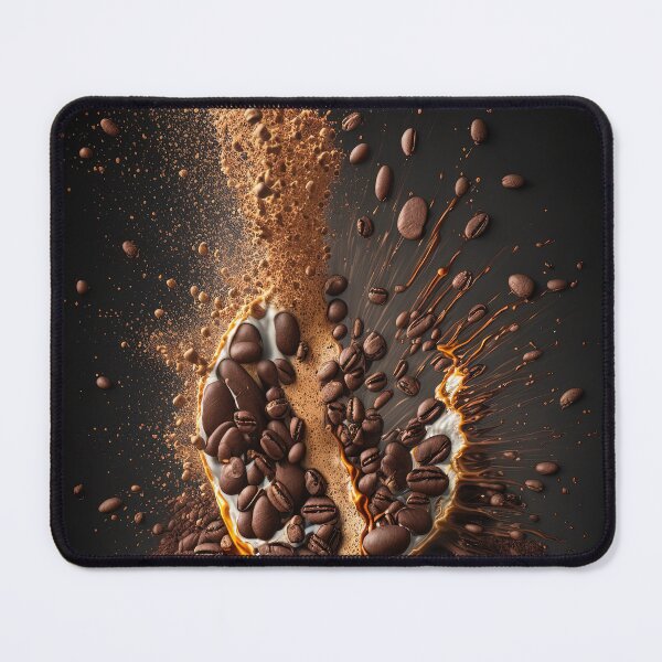 Item preview, Coffee splash artwork - lighting and splash wallart, printart, canvas and poster 06 designed and sold by jetaiart.