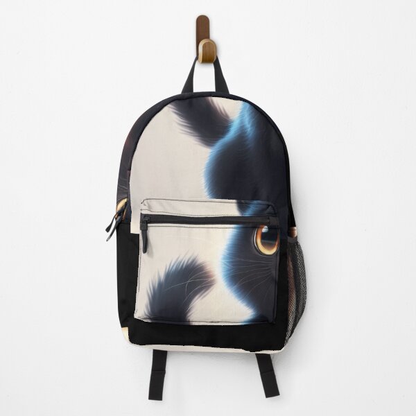 Item preview, Black cat, Illustration of adorable kitten with nice fur and funny face expressions created with Generative AI technology designed and sold by outsiderzone.