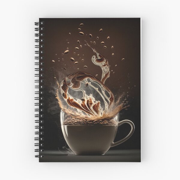 Item preview, Coffee splash artwork - lighting and splash wallart, printart, canvas and poster 07 designed and sold by jetaiart.