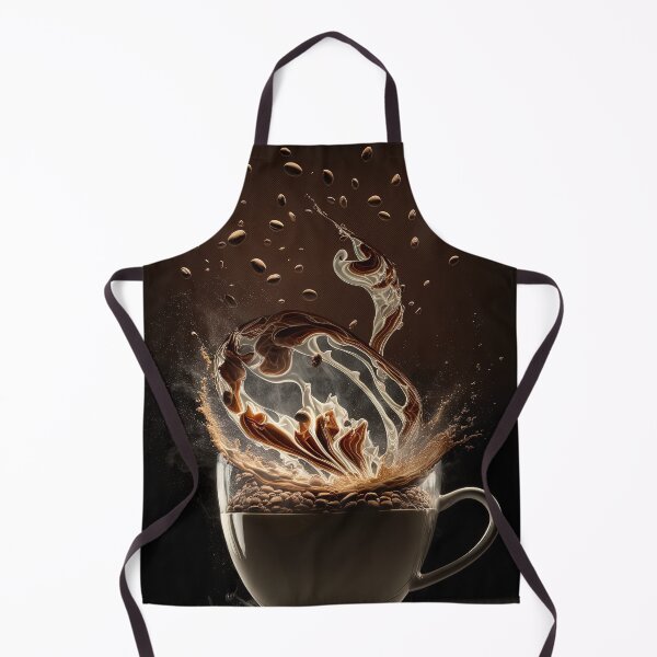 Item preview, Coffee splash artwork - lighting and splash wallart, printart, canvas and poster 07 designed and sold by jetaiart.
