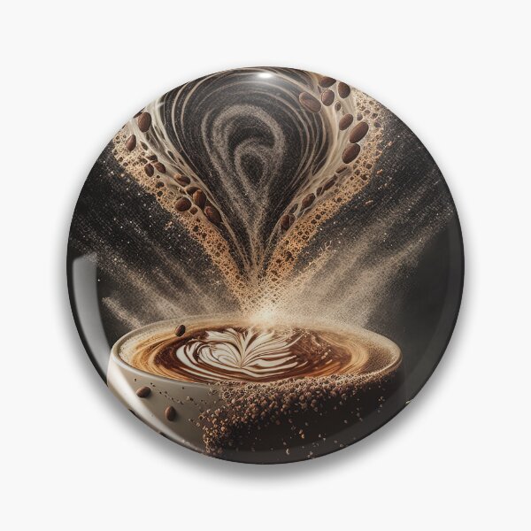 Item preview, Coffee splash artwork - lighting and splash wallart, printart, canvas and poster 08 designed and sold by jetaiart.