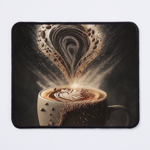 Item preview, Coffee splash artwork - lighting and splash wallart, printart, canvas and poster 08 designed and sold by jetaiart.