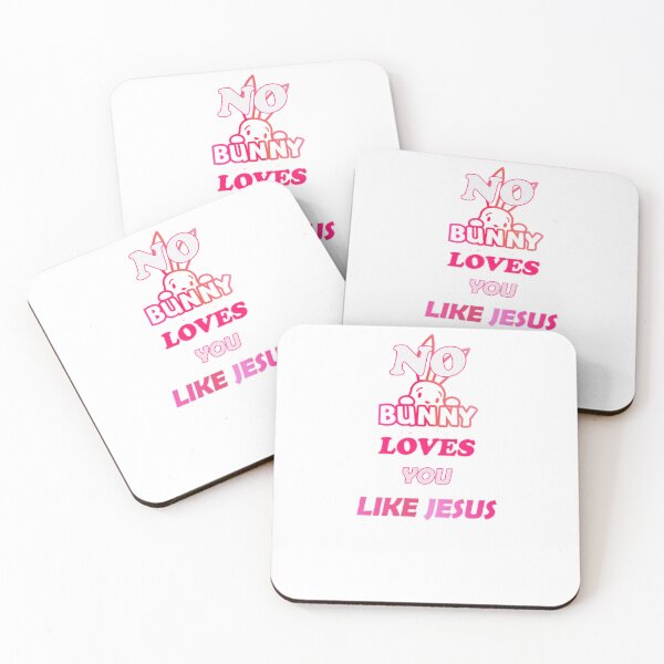 Item preview, No Bunny Loves You Like Jesus - Happy Bunny with flowers designed and sold by KAMATCHOX.