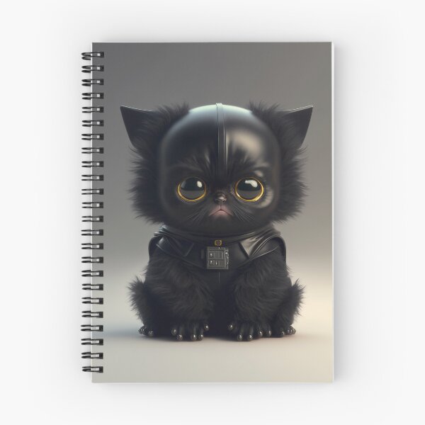 Item preview, Black Cat, Ilustración de adorable gatito con bonitos pieles y expresiones de cara divertida creadas con tecnología de IA generativa designed and sold by outsiderzone.