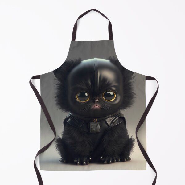 Item preview, Black cat, Illustration of adorable kitten with nice fur and funny face expressions created with Generative AI technology designed and sold by outsiderzone.