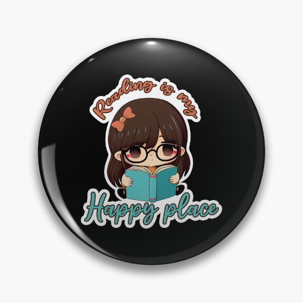 Item preview, Reading Is My Happy Place, Fun Stickers, Cute Stickers designed and sold by VStickerKingdom.