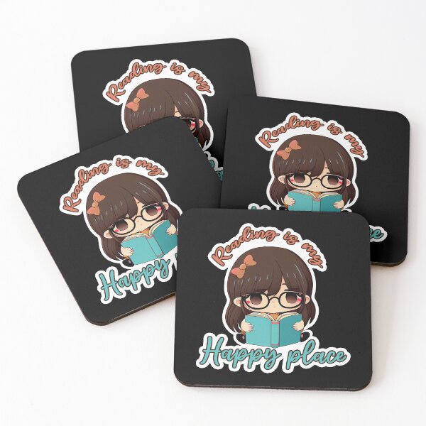 Item preview, Reading Is My Happy Place, Fun Stickers, Cute Stickers designed and sold by VStickerKingdom.