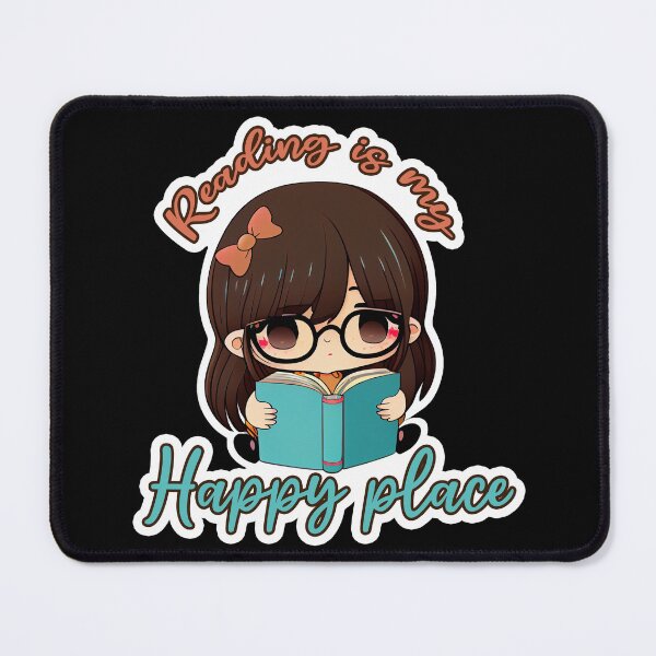 Item preview, Reading Is My Happy Place, Fun Stickers, Cute Stickers designed and sold by VStickerKingdom.