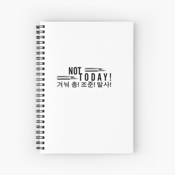 Bts Not Today Lyrics Spiral Notebooks Redbubble