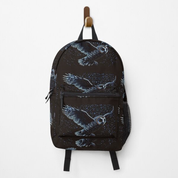 Item preview, Blue ASCII owl with a Starry background designed and sold by dragonwolfpack.