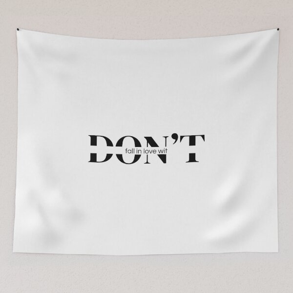 Item preview, Phrase DON´T FALL IN LOVE WIT designed and sold by BluePlanetStore.