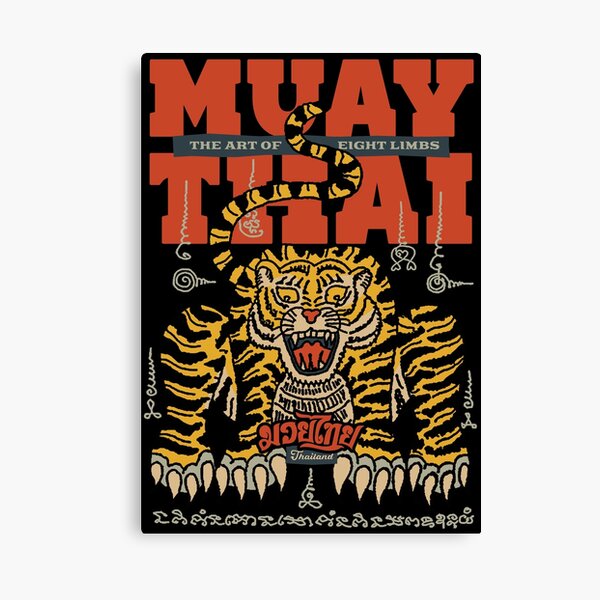Item preview, Muay Thai Kickboxing Tiger Tattoo designed and sold by KewaleeTee.