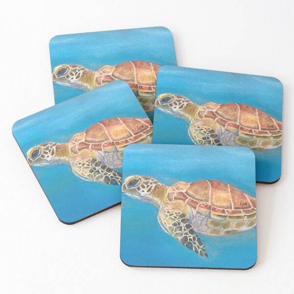 Item preview, Sea Turtle Pastel Drawing designed and sold by Kimspiration.