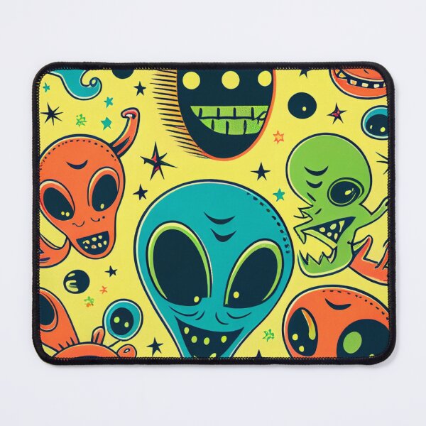 Item preview, Happy Alien friends Yellow designed and sold by CosyDesign.