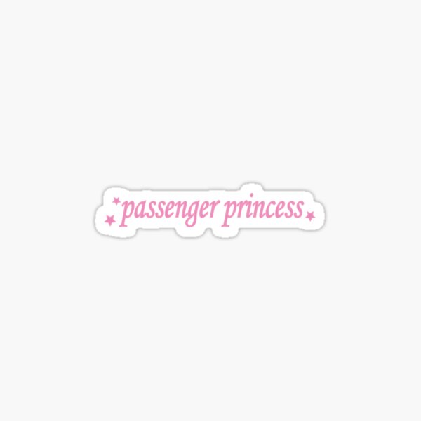 Sticker for Sale mit Beifahrer Prinzessin Retro Stil Autospiegel
