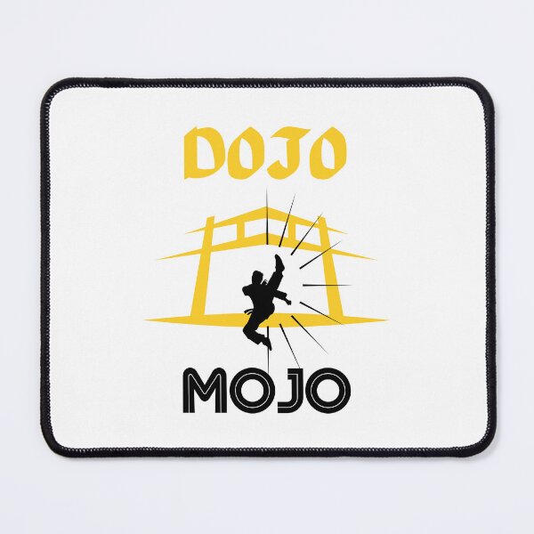 Item preview, Dojo Mojo Black Power Kick Yellow designed and sold by Dojo Dogster.