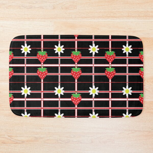 Item preview, Strawberry Tartan Black designed and sold by PoppyPod.