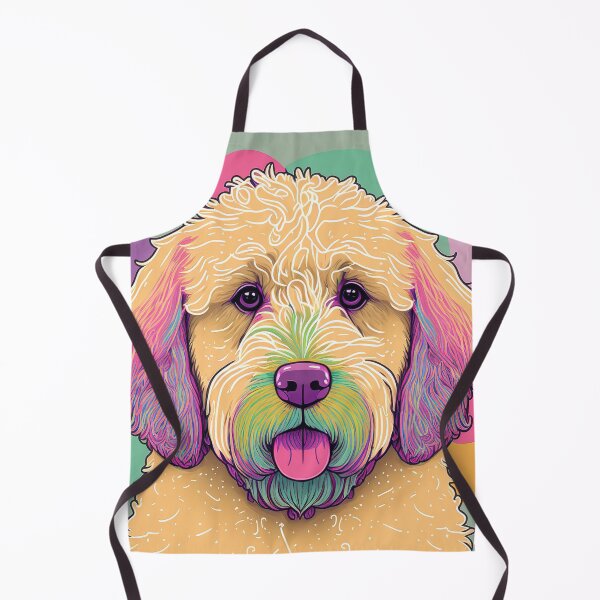Item preview, A close up of a goldendoodle designed and sold by Warehouse46.