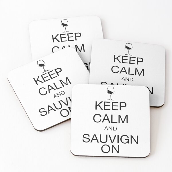 Item preview, Keep Calm Sauvignon Black designed and sold by MalakianArt.