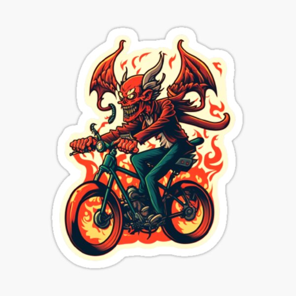 Bike Devil Motorcycle Stickers for Sale