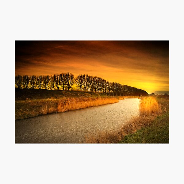 Burning stream Photographic Print