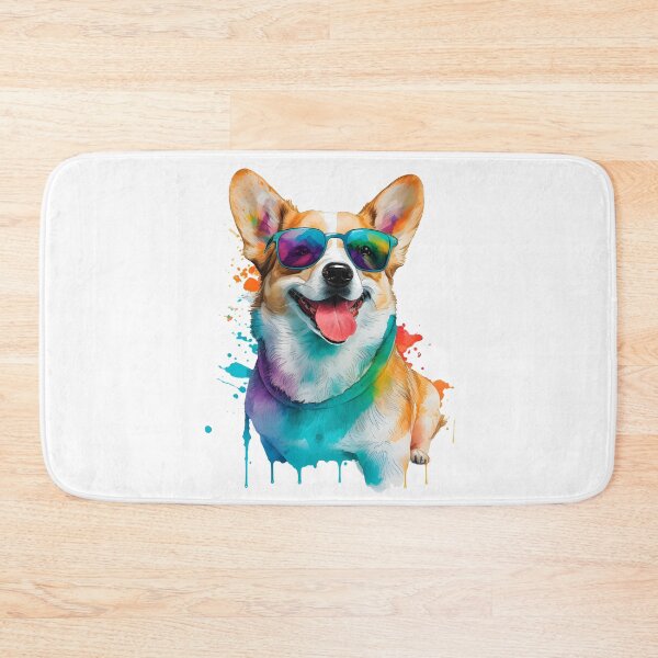 Item preview, Rainbow Corgi in Sunglasses Funny Corgi Dog Lovers designed and sold by SecretDicer.