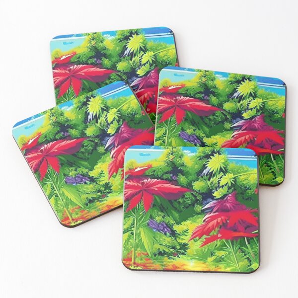 Item preview, Beautiful Popart Trippy Red & Greenery  designed and sold by ShopSunday.