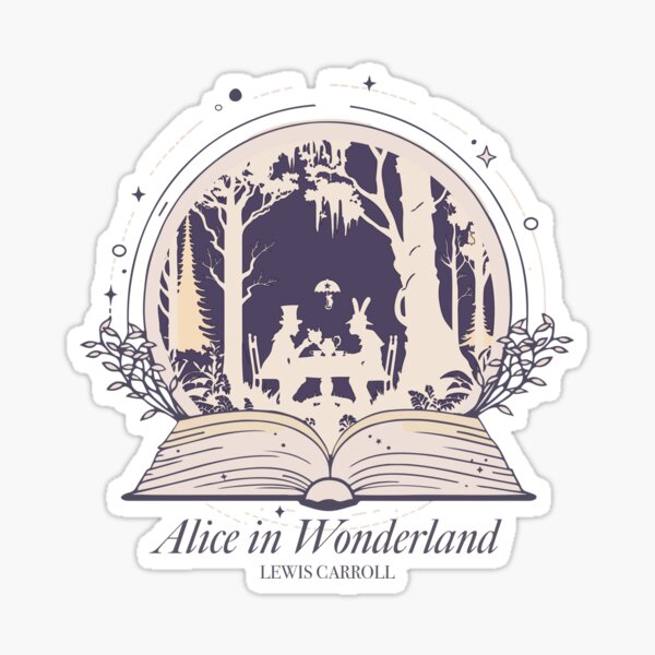 Alice in Wonderland 'Literary Worlds' Design Sticker