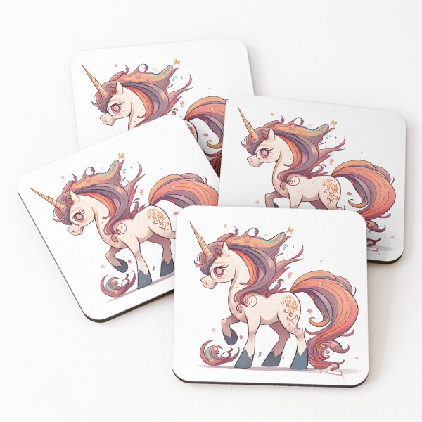 Item preview, Cartoon Norwegian Fjord Horse Unicorn Horses 3 designed and sold by MLArtifex.