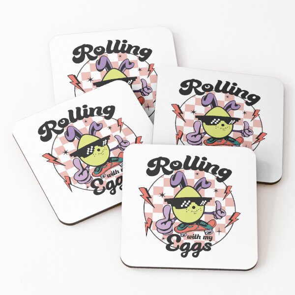 Item preview, Rolling with My Eggs Skateboard designed and sold by printify.