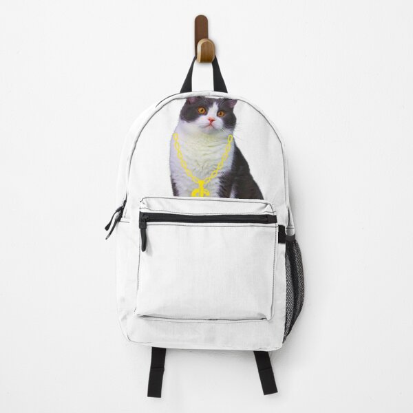 Item preview, Cute cat with thug dollar gold chain  designed and sold by Menariya.