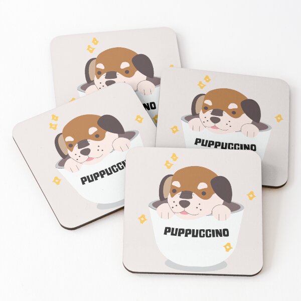 Item preview, Puppuccino cute puppy in the cup designed and sold by stripedcarpet.