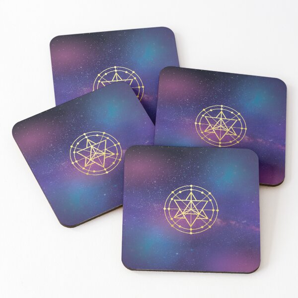 Artikelvorschau, Universum-Design mit Gold-Merkaba entworfen und verkauft von CesCreatively.