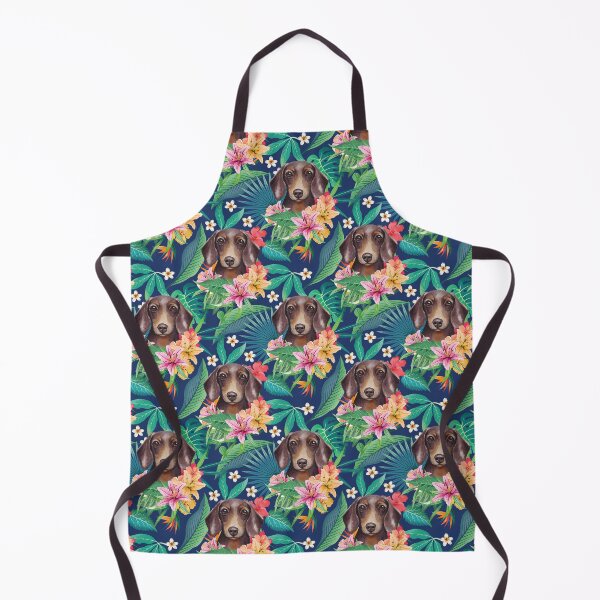 Item preview, Tropical Chocolate Tan Dachshund Doxie designed and sold by lulupetart.