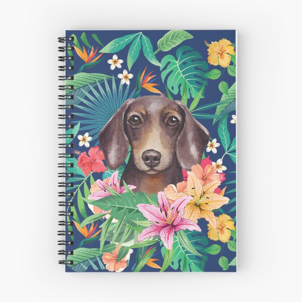 Item preview, Tropical Chocolate Tan Dachshund Doxie  designed and sold by lulupetart.