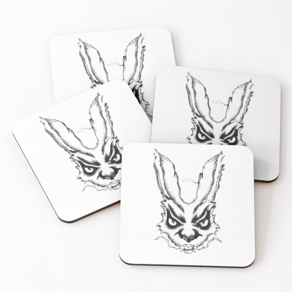 Item preview, Black And White Mad Rabbit  designed and sold by ShopSunday.
