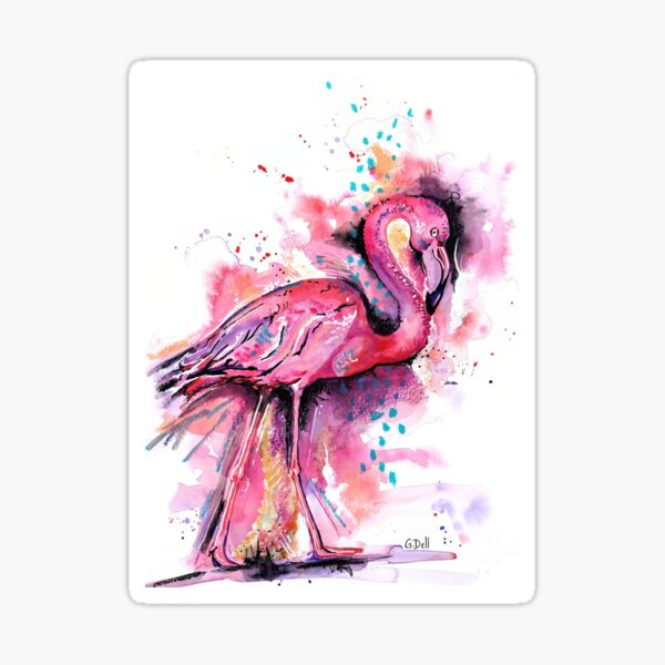 Flamingo Fun Sticker