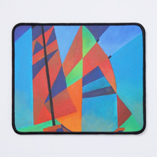 Item preview, Abstract Art Junk Boat Against Deep Blue Sky designed and sold by taiche.