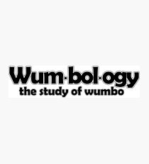 Wumbology Black Photographic Print