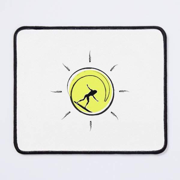 Item preview, Sun surfing vibe. Woman balancing on a wave designed and sold by uliklo.