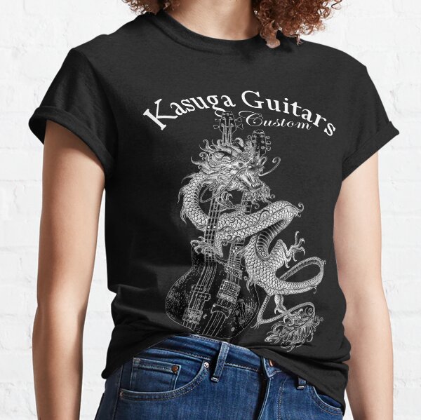 Kasuga Guitars logo with dragon (KGd1-2023-03) Classic T-Shirt