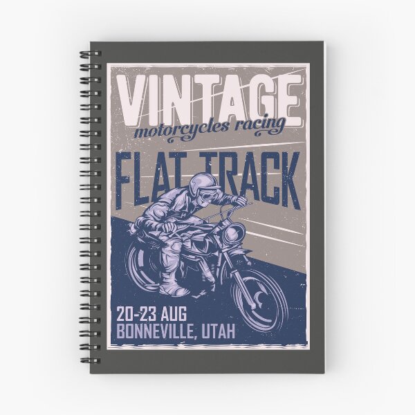 Item preview, Motorcycles Racing, flat Track, Vintage poster designed and sold by Groove-Emporium.