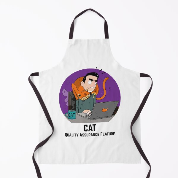 Item preview, Purple Guy with his cat "CAT Quality Assurance Feature" designed and sold by marcinkucharski.